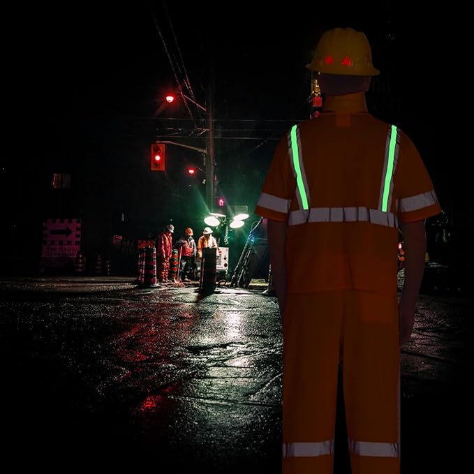 A-SAFETY Glow High vis Mesh safety Vest Class 3