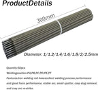 50PCS J422 Welding Rods 1.8mm, Mild Steel Electrodes, All Position Stick Rods, Smooth Welding Performance, Ideal for DIY and Repair,50pcs,1.0mm