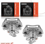 A-Premium Disc Brake Caliper Assembly with Bracket Compatible with Select Ford and Lincoln Models - Explorer 2011-2019, Taurus 2013-2019, Flex/MKT 2010-2014 - Rear Driver and Passenger, 2-PC Set