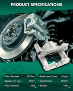 SCITOO Rear Left Brake Caliper With Bracket 19B3406 Compatible For Lexus For GS300 2006,For Lexus For IS250 2010 2013