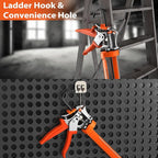 Holothurian Caulking Gun, Heavy-Duty Aluminum Caulk gun, 1/10 Gallon, Adjustable 12:1 & 25:1 Thrust Ratio, No-Drip, Built-in Nozzle Cutter and Puncture Tool, Two Nozzles and Scraper