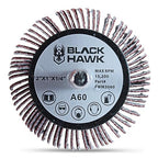 BHA Aluminum Oxide Shank Mounted Flap Wheels, 2” x 1” x 1/4”, 120 Grit - 5 Pack