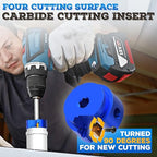4PCS PVC Pipe Reamer Kit - SCH40 Aluminum Deburring Tool Kit (1" to 4") | Dual-Blade Technology | Deburring Tool for PVC & ABS Pipes | Fits Standard 1/2" Drills