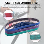 45Pcs 1/2" x 18" Sanding Belts for Belt Sander,5 Each of 80/120/240/400/600/800/1000/2500/5000 Grits,1/2 Inch x 18 Inch Sanding Belts Set for Air Belt Sander, Woodworking, Metal Polishing, Derusting