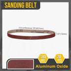 1/2 x 18 Inch Sanding Belt, 40 Pcs 180 Grit Knife Sharpener Belts Work Sharpening for Belt Sander Knife Carving Tool Metal Working