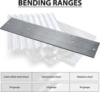 Folding Tool Steel Metal Bending Tool Sheet Metal Bender for HVAC Bending Forming 3/8 and 1 Fold Depths in Ductwork(18 Inch)