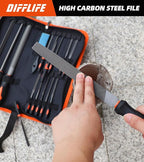 17-Piece Precision File Set - Triangle, Half-Round, Round & Needle Files (17 Piece)