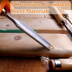 Atoplee Wood Carving Gouge Chrome Vanadium Steel Semi-Circular Carpenter Woodworking Chisel (25mm(1"))