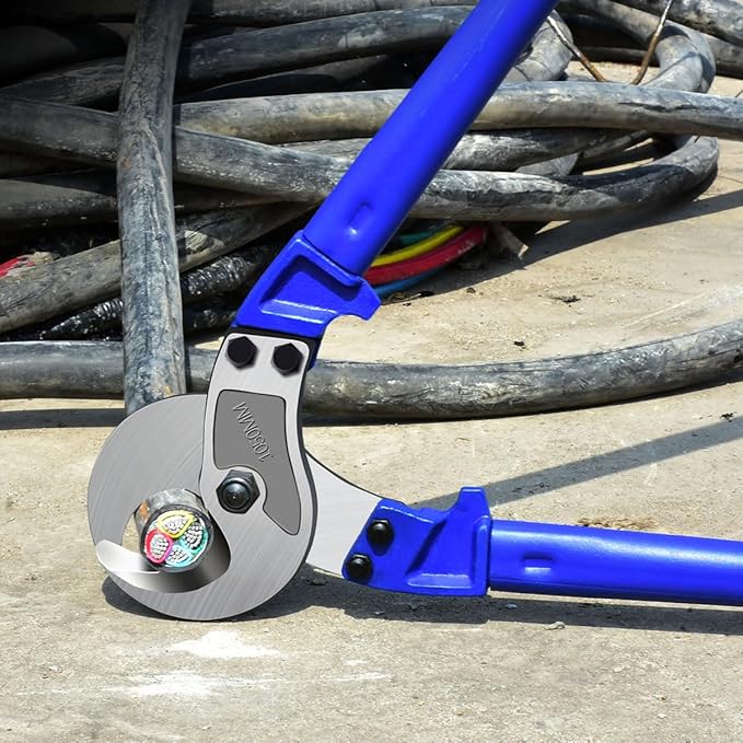 ZrgGea Cable Cutters 28 inch | Wire Snips Heavy Duty | Industrial-Grade Heavy-Duty Cable Cutter, Forged from T8 Alloy Steel, Hardness HRC56, Sharp Cutting. for Cutting Cables and Wire Ropes