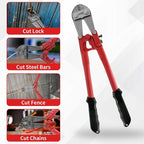 Bolt Cutter 14 inch, Bolt Cutter with Comfort Handle Grip, Heavy Duty Bolt Cutter for Fences, Steel Wire, Chains, Screws, Locks, and Rivet