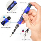 STREBITO Precision Magnetic Screwdriver Set 124-Piece Electronics Tool Kit with 101 Bits, for Computer, Laptop, Cell Phone, PC, MacBook, iPhone, PS4, PS5, Xbox Repair