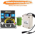 Anysun Sewer Camera with Locator, Pipe Camera with 512Hz Sonde Transmitter and Receiver, IP68 Waterproof Industrial Plumbing Endoscope Drain Snake Cam with 7" LCD Monitor, 8G SD Card (165Ft/50M Cable)