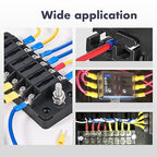 Chanzon Insulated Wire Connector (Butt Spade Fork Ring) Crimp Terminal Splice, Male & Female Quick Disconnect Kit Solderless Assorted Electrical Crimping Tools(420pcs)