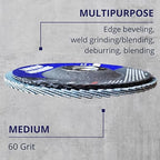 20 Pack Flap Discs 60 Grit 4.5" x 7/8" Sanding Discs