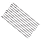 Drill Bit, 0.8mm Cutting Diameter, 4241 HSS 118° Cutting Angle Uncoated Bright Versatile Jobber Bits - (Applications: for Drilling Plastic Wood Soft Metal), 10-Pieces