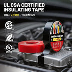 RED WOLF 10 Pack Colored Electrical Tape 3/4 Inch x 66 Ft Industrial Grade UL/CSA Listed 7 Mil Thick Flame Retardant High Temp Waterproof Electrical PVC Tape Electric Super Vinyl Rated 600V