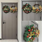 Over The Door Metal Hooks with Plastic Coating 5.5" Fit 0.5" to 1 3/4" Door 4 Pcs Heavy Duty Single Towel Robe Rack Wreath Bathroom Shower Hanger Shoe Organizer Ironing Board Short White