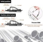 Idong Metal tie wrap Gun kit,Stainless Steel Cable Tie Gun and 100PCS 4.6 x 270mm Stainless Steel Cable Ties,Zip Tie Tool,Cable Tie Gun