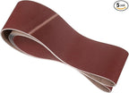 5 Pcs Sanding Belts 6 x 89 Inch 150 Grit Aluminum Oxide Abrasive Sandpaper for Belt Sander Metal Grinding Wood Working Weld Rust Removal