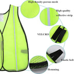 SIFE 1 Pack High Visibility Reflective Safety Vest,Made from Breathable and Neon Yellow Mesh Fabric,light weight for Man and Woman(Yellow, 1 pack)