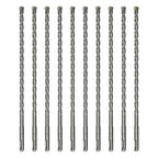 10-Pack SDS Plus 3/8 inch x 8 inch Rotary Hammer Drill Bits, Carbide Tipped for Brick, Stone and Concrete (3/8'' x 8'')