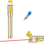 VFL Visual Fault Locator 100mw Fiber Optic Cable Troubleshoot Kit 2.5 mm Universal Connector, with 1pc FC to LC Adapter for Telecommunications & CATV Maintenance