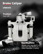 cciyu 19B6455 Rear Left Brake Caliper With Bracket For Hyundai For Elantra 2011-2016,For Hyundai For Elantra Coupe 2013-2014