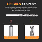 Drill Bit, 5/16" Cutting Diameter, 4241 HSS 118° Cutting Angle Uncoated Bright Versatile Jobber Bits - (Applications: for Drilling Plastic Wood Soft Metal), 12-Pieces