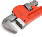 DNA MOTORING TOOLS-00077 Pipe Wrench - 1-3/4 in. Jaw Opening Steel Wrench w/Non-Slip Handle, Durable Enamel Finish