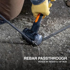 Klein Tools H80694 Sledgehammer, 4-Pound Engineering Hammer with Fiberglass Handle, Shock-Resistant Design for Striking and Demolition, Includes Lanyard Hole