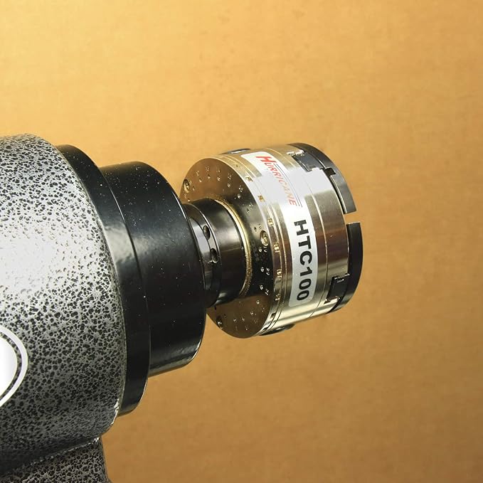 HTC100, 4" Four Jaw Woodturning Chuck Kit, with 1 1/4"x 8 TPI Insert and Dovetail Jaws, for Wood Lathes
