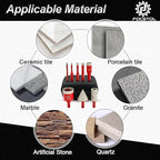 Diamond Core Drill Bit Set - 8pcs (6/8/10/20/35mm+20mm Finger Milling Bit+35mm Beveling Chamfer Bit+6mm Carbide Drill Bit) Diamond Hole Saw Kit for Porcelain Ceramic Tile Marble Granite