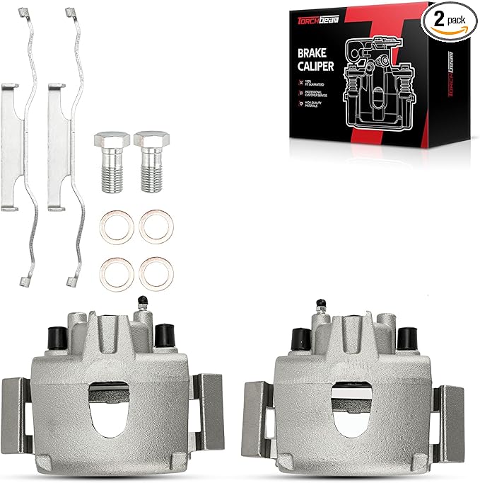 Torchbeam Front Brake Calipers Set for Chrysler Town & Country 2001-2007, Dodge Grand Caravan 2001-2007, Dodge Caravan 2001-2007, Front Left and Front Right Calipers Replace # 18B4776+18B4777
