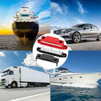 250A Power Distribution Block, 12V Bus Bar Marine 5/16" Stud, Busbars 12 Volt DC Battery Buss Bar, Automotive Busbar Terminal Block with Cover for Car and Boat (Black+Red)