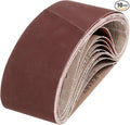 HARFINGTON 4 x 24 Inch Sanding Belts, 10 Pcs 400 Grits Aluminum Oxide Abrasive Belt Sander File Belt for Woodworking, Metal Polishing, Knife Sharpener