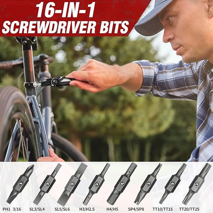BIBURY Multitool Pliers Pro BI2045AB, Stainless Steel Foldable Multi Tool with Upgraded Scissors and Screwdriver, Multitools with Replaceable Wire Cutters and Saw, Ideal for Camping,Fishing,Survival