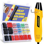 haisstronica 620 PCS All in One Set with Solder Seal Wire Connectors,3:1 Heat Shrink Tubing and Heat Gun,Solder Sticks Wire Terminals Electrical Connectors for Automotive, Marine, Trailer Wiring