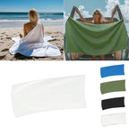Magnetic Bath Towel, Outdoor Quick-Dry Sand-Resistant Beach Towel, 75"X35" Towel with Magnetic Closure, Super Absorbent Microfiber Towel for Travel,Swimming,Pool,Beach,Pool,Travel,Gym & Camping Green