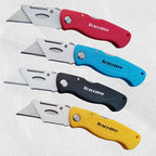 4-Pack Folding Utility Knife Box Cutter with Extra 20 Razor Blades, Elegant Razor Blade Knife Utility Knives Without Clip for Home Office, Box Opener for Cartons Boxes Cardboard Plastic