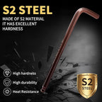 Metric Hex Key Ball End S2 Alloy Bronze – 9PCS Metric Allen Wrench Set, S2 Steel, 1.5–10mm, 6.7in, for High Torque Jobs, DIY Repairs, Bike & Machine Maintenance