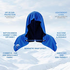 4 Pack Cooling Hoodie Towels for Neck and Face, UPF 50 Sun Protection & Instant Cooling, Ice Towels for Hot Weather, Soft Breathable Towel for Sport, Work Out, Gym, Camping & More Activities