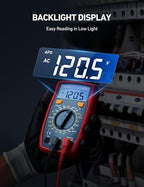 AstroAI Digital Multimeter Tester 2000 Counts with DC AC Voltmeter and Ohm Volt Amp Meter; Measures Voltage, Current, Resistance, Continuity and Diode, Blue
