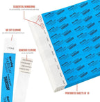 500 WristCo Thursday Neon Blue Tyvek Wristbands for Events - ¾” x 10” - Waterproof Recyclable Comfortable Tear Resistant Paper Bracelets Wrist Bands for Concerts Festivals Admission Party