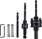General Quick Change Hole Saw Mandrel, 7/16-Inch and 3/8 Inch Hole Saw Arbor with 3Pcs Central Drill/2PCS Hex wrench/2Pcs Spring
