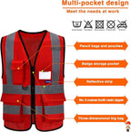 red security vest