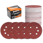 100Pcs 400 Grit Sanding Discs 5 Inch 8 Hole: Woodworking/Metalworking Round Fine Hook and Loop Sandpaper for Random Orbital Sander