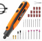 HARDELL Mini Cordless Rotary Tool 4V, 15000RPM 3-Speeds Rotary Tool, Type-C Charging, Multifunctional Accessories for Craving, Sanding, Grinding, Polishing, Small DIY Crafts, Resin Molding