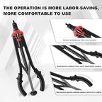 WETOLS 17" Rivet Nut Tool, Hand Rivet Tool Kit with 11 Metric & SAE Mandrels M3 M4 M5 M6 M8 M10 M12, 10-24, 1/4-20, 5/16-18, 3/8-16, 110pcs Rivnuts, Sturdy Case Packed, Auto Release Nut Design, WE-896