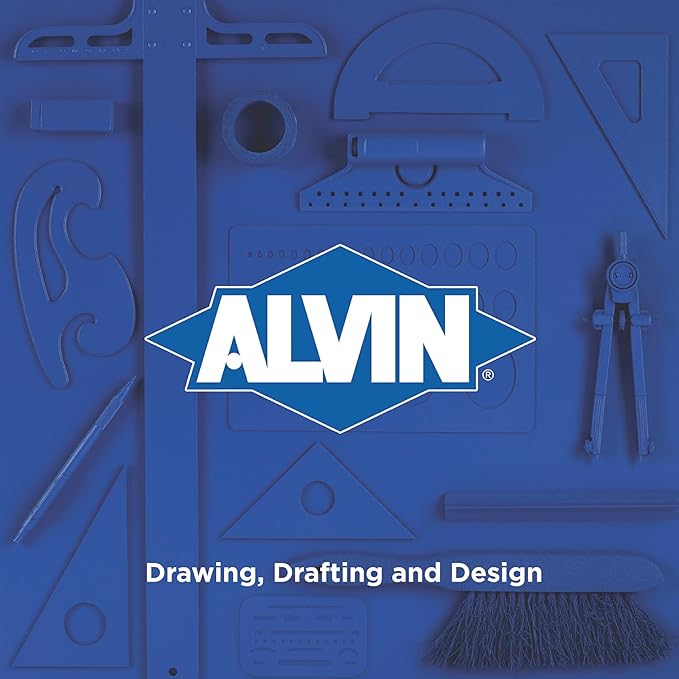 ALVIN, TD4000, Circle Guide Template, Drawing and Drafting Tool for Art, Architecture and Drafting 8.625 inches x 11.125 inches x .030 inches