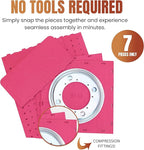 TORCHED DISPLAYS Rotating Pegboard Display… (Pink)